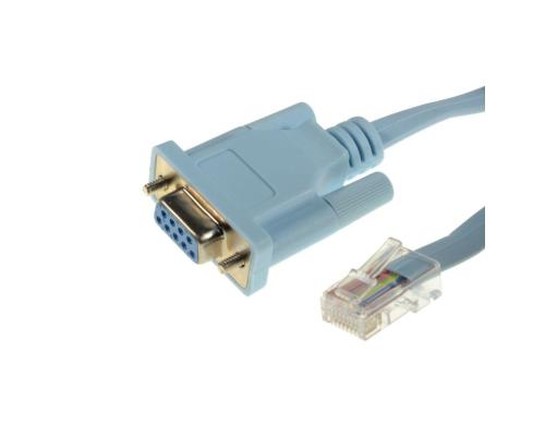 Cisco CAB-CONSOLE-RJ45: Konsolenkabel 1.8m, blau, RJ-45 - DB-9 (w)