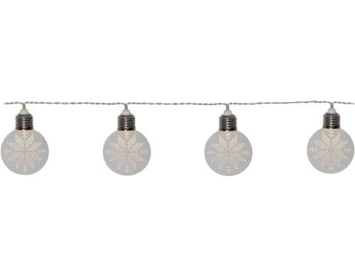 Star Trading Lichterkette  Ornament 1.8m 7 cm x 9 cm x 180 cm, 10 LEDs, Indoor