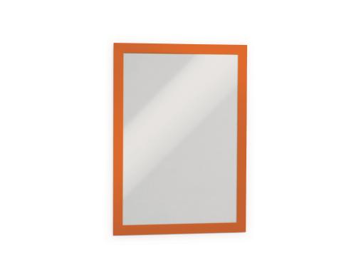 Durable Duraframe A4, orange, 2 Stück selbstklebende Informationsrahmen