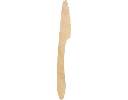 Biopak Messer 19 cm natürlich 100 Stück, Holz Birke, China