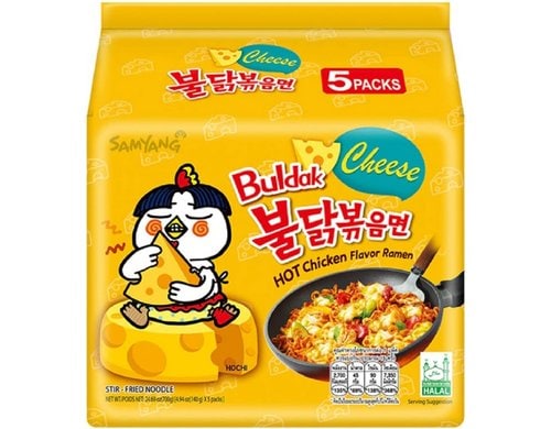 Buldak Hot Chicken Ramen Cheese 5 x 140 g