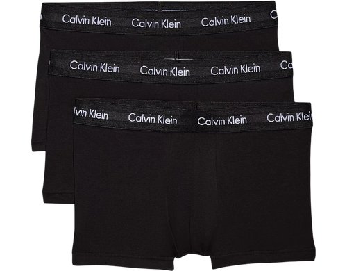 Calvin Klein 3P Low Rise Trunk Black/White/Black, S