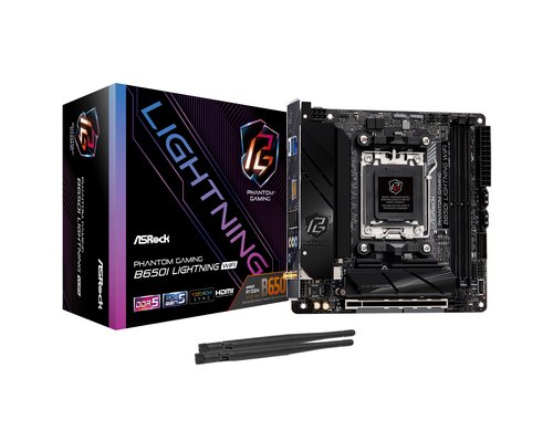 ASRock B650I LIGHTNING WIFI, mITX, AM5 AMD B650, AM5, 2x DDR5, PCIe 4.0