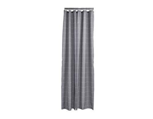 Zone Duschvorhang Stylish Discretion 200 x 180 cm, Polyester, slate grey