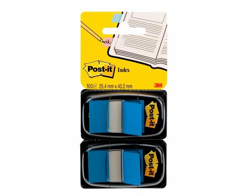 3M Post-it Index 680-B2 blau 2 x 50 Streifen à 25.4 x 43.2 mm