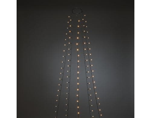 Konstsmide LED Baummantel 150 frostet LED indoor, 5 x 30 LED, Baumhöhe: 1.5, Timer