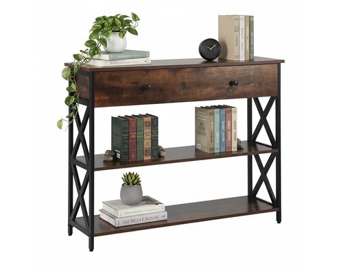 relaxdays Konsolentisch mit Schublade MDF, China