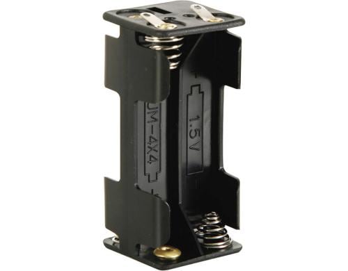 Velleman BH443D Batteriehalter 4x AAA mit Lötfahnen