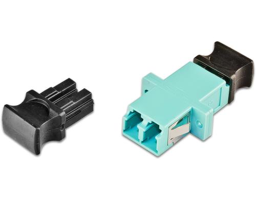 Lightwin LWL Kupplung LC-LC, OM3 Duplex Multimode, plastik, blau