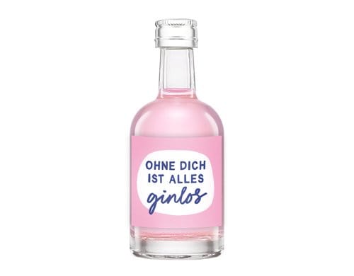 Grafik Werkstatt Gin 50ml Ohne dich ist alles ginlos