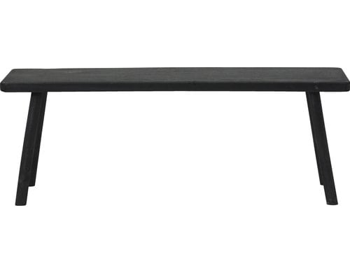 House Doctor Sitzbank Nadi, Schwarz 120x38x43 cm (LxBxH), Paulwonia-Holz