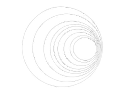 Glorex Metallring weiss 10 cm, 1 Stück