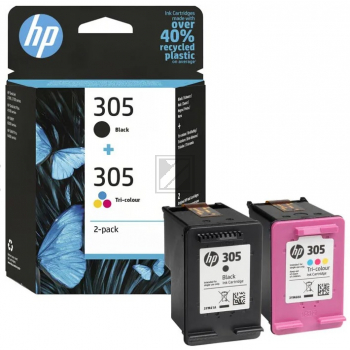 HP Combopack Nr. 305 - (6ZD17AE) 2er-Pack Schwarz, Farbe