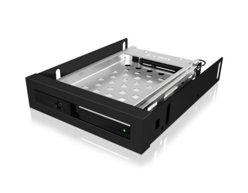 ICY BOX Wechselrahmen 2.5 IB-2217STS für SATA-HD, schwarz, in 3,5 Einschub