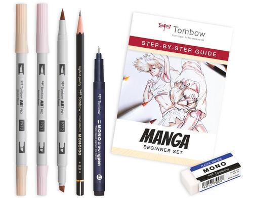 Tombow Manga Beginner Set 1x MONO 100 und Radierer XS