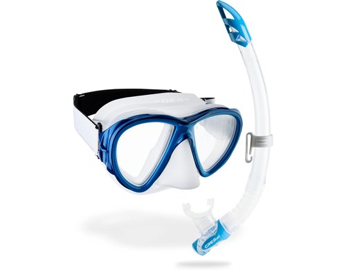 CRESSI FIJI + GAMMA COMBO CLEAR/BLUE