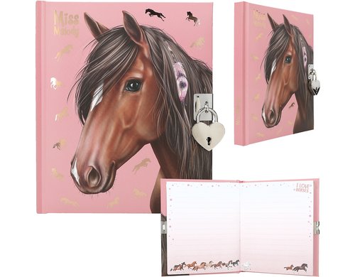 Depesche Tagebuch mit Schloss Miss Melody 192 Seiten, 19.5 x 16 x 3 cm, pink