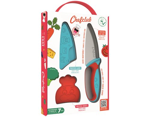 Chefclub Messer für Kinder Blau & Rot