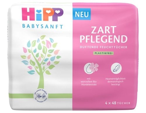 Hipp Babysanft Feuchttücher Zart pflegend / 4x 48 Tücher