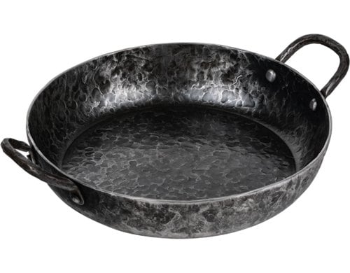 Forged Bratpfanne 2 Griffe 20cm Gusseisen, 20 cm