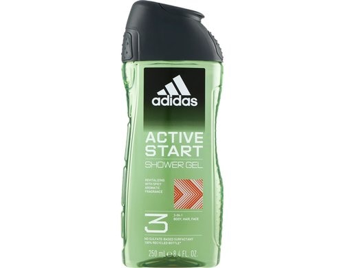 Adidas Duschgel Active Start Men 3in1 Shower Gel, 250ml