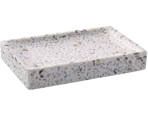 Diaqua Seifenschale Venice Polyresin, 12x8x2cm, Weiss