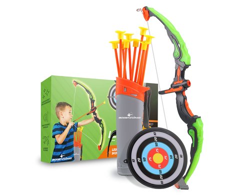 Bogenkönig Bogenschiess Set leuchtend Pfeil + Bogen / Pfeilbogen Set