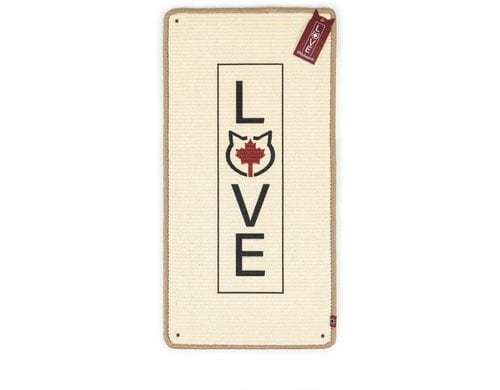 CanadianCat Kratzteppich + Wandbefestigung, beige, 80x40cm