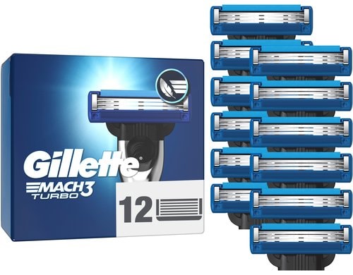 Gillette Mach3 Turbo Systemklingen 12er 12 Stück