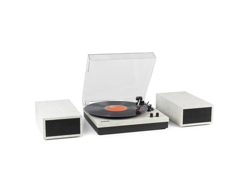 Fenton RP165M Record Player+Speakers, BT, marble