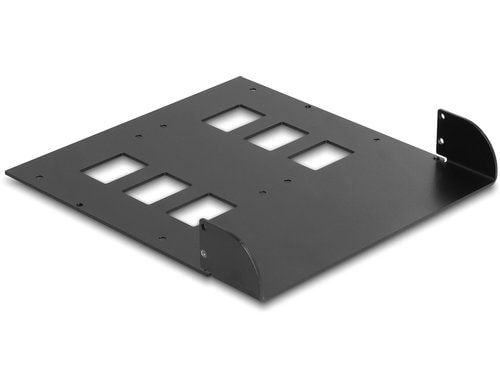 Delock 5.25 Metall Einbaurahmen für Delock 2x Wechselrahmen 47011/47005
