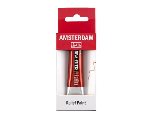 Amsterdam Acrylfarbe Reliefpaint 20ml, Farbe Kupfer