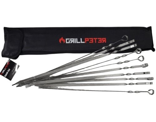 Schaschlik Spiesse Schampura Edelstahl 10 Spiesse 50 cm
