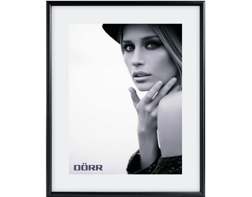 Dörr Bilderrahmen Aqua, 50x70 cm Schwarz, aus Holz und Crilex
