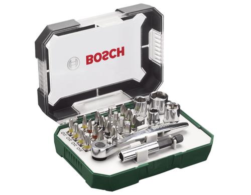 Bosch 26-tlg Schrauberbit- und Ratschen Set