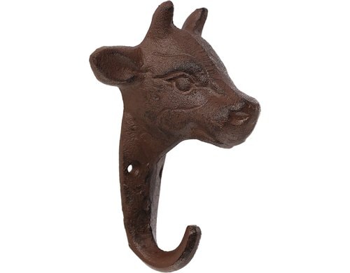 Esschert Design Haken Kuh Gusseisen, 9.3x6.4x12.8 cm (LxTxH)