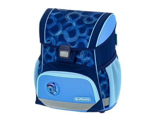Herlitz Schulthek Loop Plus Dolphin Ride 4-teiliges Set, 17 l