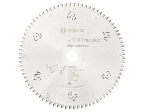 Bosch Professional Kreissägeblatt Best for Multi Material, 254x30x2,3mm, 80
