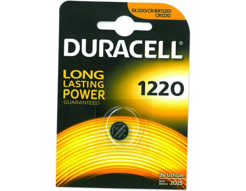 Duracell Lithium CR1220, 1 Pk 3 Volt, 1 Stück