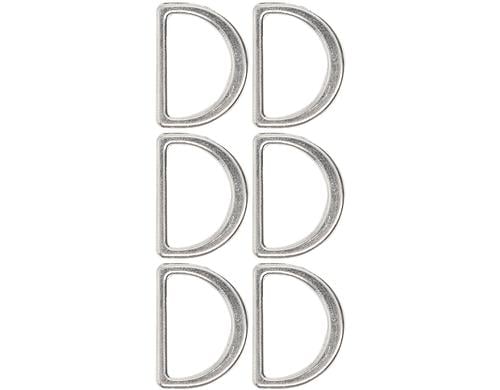 lalana D-ring flach 25x20 mm, 6 Stück
