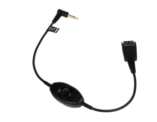 Jabra QD zu 3,5mm Klinke Adapter für Alcatel S-Serie