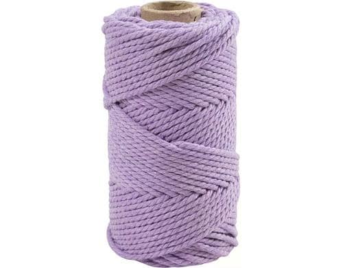 Creativ Company Makrameegarn rope 4 mm Flieder, L 55m, D 4mm, 330 g, 1 Rolle