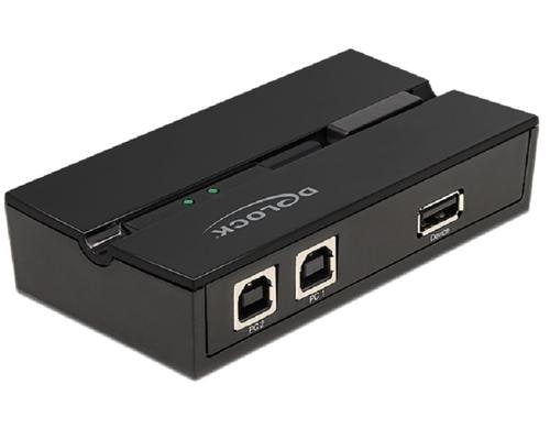 Delock 11491  USB2.0 Switch für 2 PC 2 PC's an 1 Gerät anschliessen