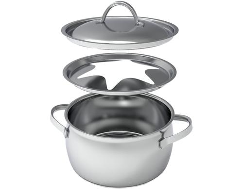 Kisag edelstahl Fondue Topf Verbier Edelstahl