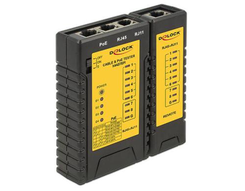 LAN-Tester für Netzwerk RJ12 & RJ45 mit POE auch für installierte Kabel bis 100m