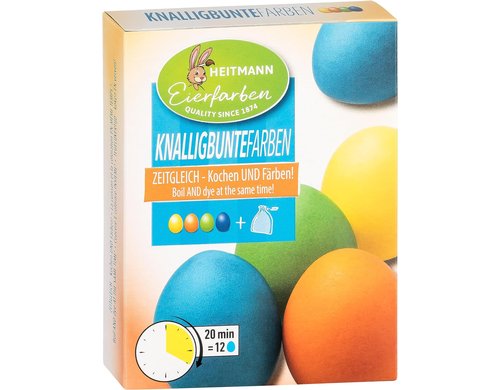 B&H Eiermalfarben Brillant-Ei Gelb, Orange, Grün, Türkis