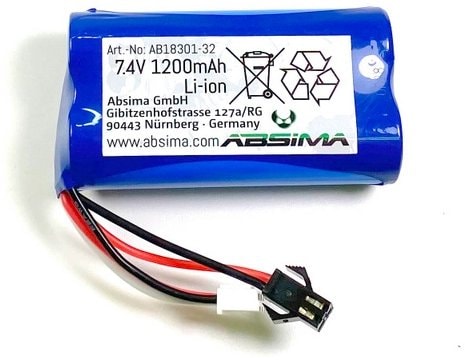 Absima Li-Ion Battery Pack (7.4 1200mAh)