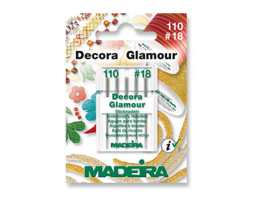Madeira Maschinennadel Glamour Decora Packung à 5 Nadeln, Nadelst. 110/16
