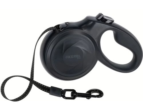 Kerbl Rollleine M Schwarz, 5m Gurt