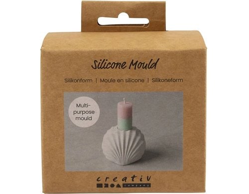 Creativ Company Giessformen Silikon Kerzenhalter Muschel